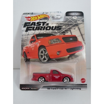 Hot Wheels 1:64 Fast Furious - Ford F-150 Lightning 1999 red